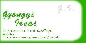 gyongyi irsai business card